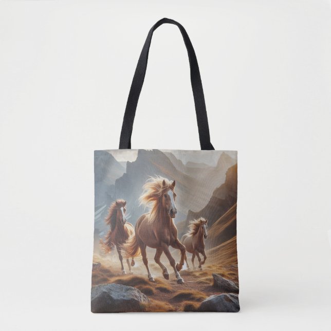Hästar Bild Totebag  Tygkasse (Framsida)