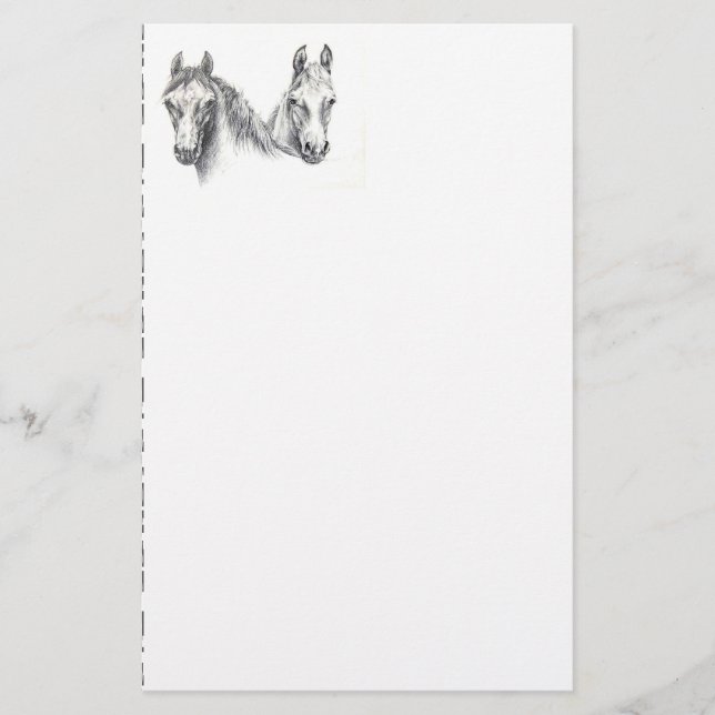 Hästar Brevpapper (Framsida)