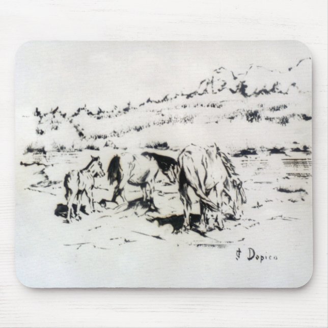 Hästar/Cabalos/Horses Musmatta (Framsidan)