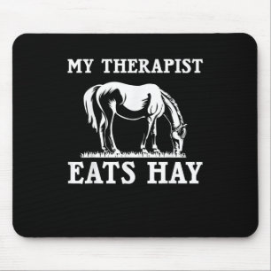 Hästar citerar min terapeut Eats Hay Grazing Horse Musmatta