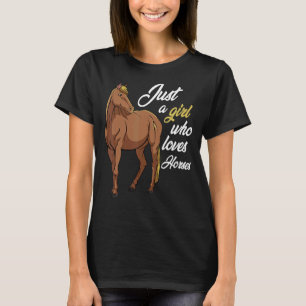 Hästar Cute Tävla Ride Animal Equestrians Fläkt T Shirt