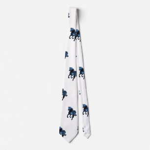 Hästar , Elegant Tie Blue Häst Slips