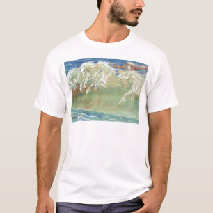 HÄSTAR FÖR KUNG NEPTUNES RIDER VÅGAR T SHIRT