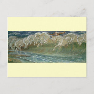*Hästar från Neptune* av Walter Crane Vykort