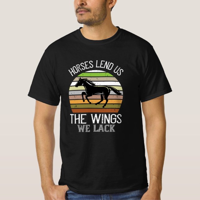 Hästar ger oss Vingarna vi saknar T Shirt (Framsida)