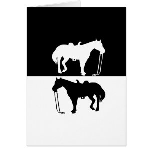 hästar hälsningskort