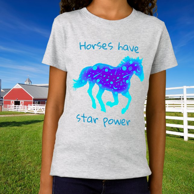 Hästar har stjärnkraft   t shirt (Skapare uppladdad)