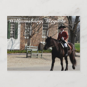 Hästar i Colonial Williamsburg Vykort