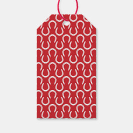 Hästar i Kärlek Horses Red White Timless Sweet Presentetikett