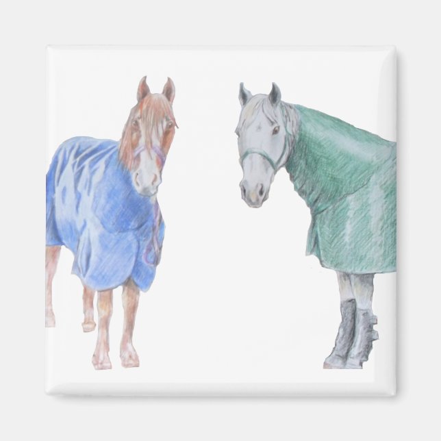 Hästar i Matta Magnet (Framsidan)