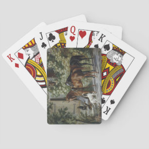 Hästar i Porch (av Albrecht Adam) Casinokort