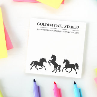 Hästar i Rörelse Equestrian Stable eller Ranch Post-it Block