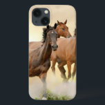 Hästar i solnedgång<br><div class="desc">Hästar i solnedgång som kör i damm © och ® Bigstock® - Med förbehåll för alla Höger.</div>