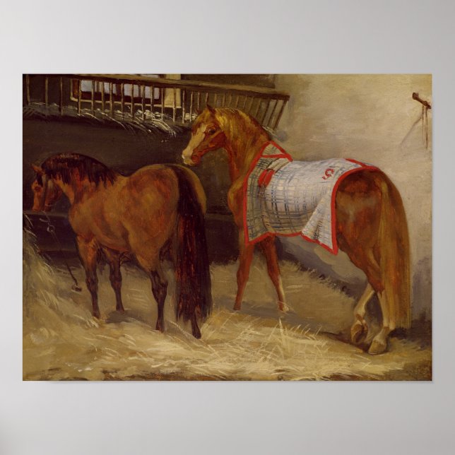 Hästar i Stables Poster (Framsidan)