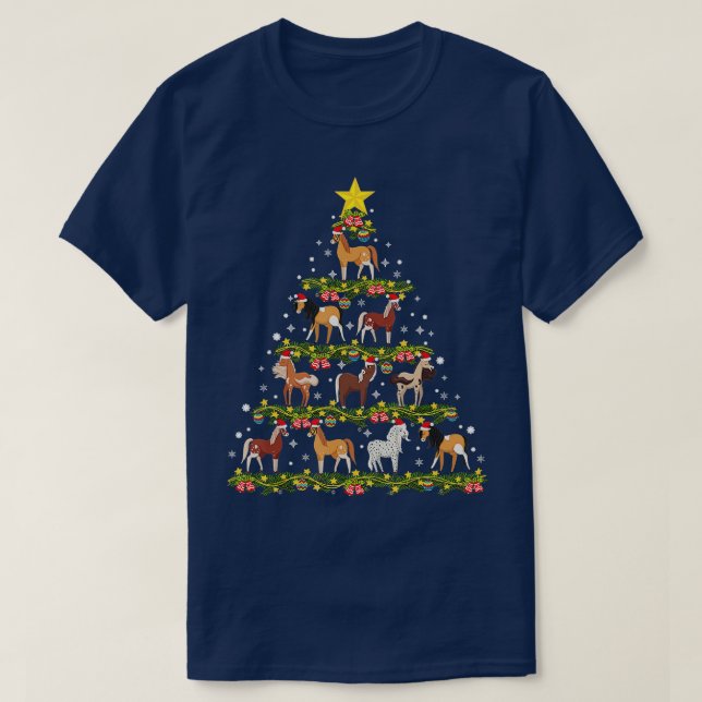 Hästar Julgran Horse Julafton Ornaments T Shirt (Design framsida)