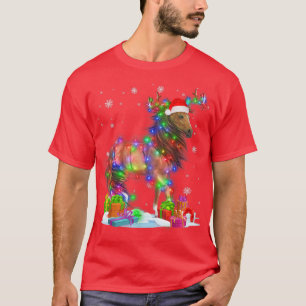 Hästar Julgran Light Pajama Animal Julafton332 T Shirt