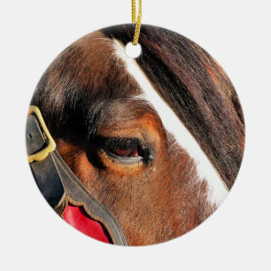 HÄSTAR JULGRANSPRYDNAD KERAMIK