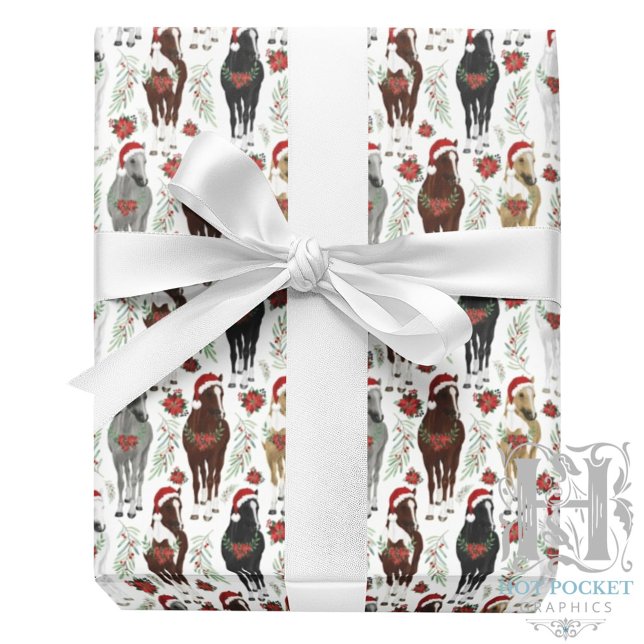 Hästar julpresentpapper presentpapper (Skapare uppladdad)
