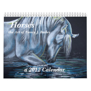 Hästar - konsten av Nancy J. Borggård Kalender