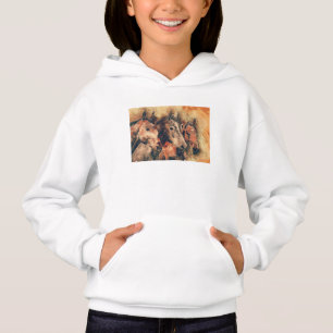 Hästar Konstnärlig vattenfärgsfärgning, dekorativ T Shirt