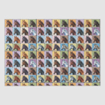Hästar Mönster Kreativ Craft Wrapping Equestrian