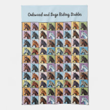 Hästar mönstrad färglös kvadrat