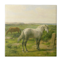 Hästar nära havet (av Rosa Bonheur)