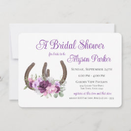 Hästar och blommor Barn Wood Möhippa Inv. Inbjudningar