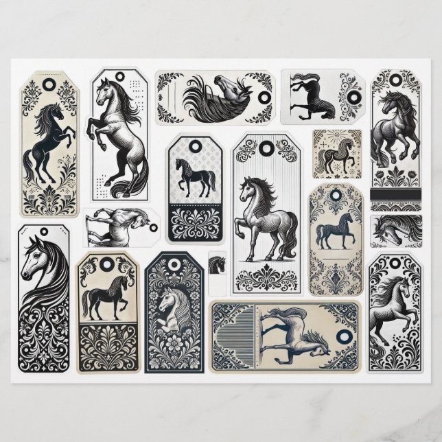 Hästar och Märkre för skänkdesign i Journal (Framsida)