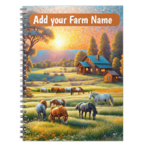 Hästar på bondgården Wildflower äng