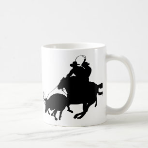 Hästar - Rodeo - lagtågvirke Kaffemugg