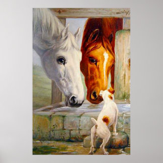 Hästar Skapar vänner Poster