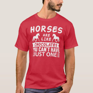 Hästar som choklad Cant har en vintage T Shirt