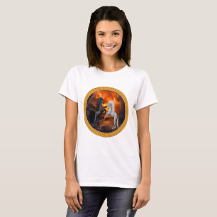 Hästar som slåss i en dåligablixtstorm tee shirt