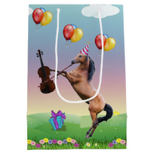 Hästar som spelar violin Birthday