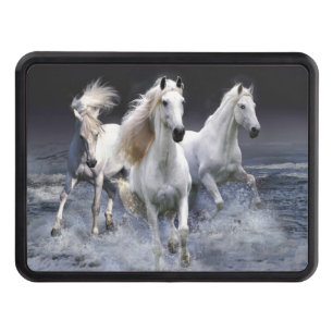 Hästar som springer dekorativ kudde dragkroksskydd