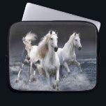 Hästar som springer dekorativ kudde laptop fodral<br><div class="desc">Hästar som springer</div>