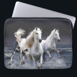 Hästar som springer dekorativ kudde laptop fodral<br><div class="desc">Hästar som springer</div>