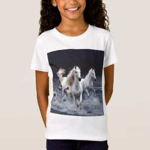 Hästar som springer dekorativ kudde t shirt