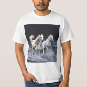 Hästar som springer dekorativ kudde t shirt