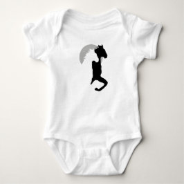 Hästar som springer tillsammans för baby tee
