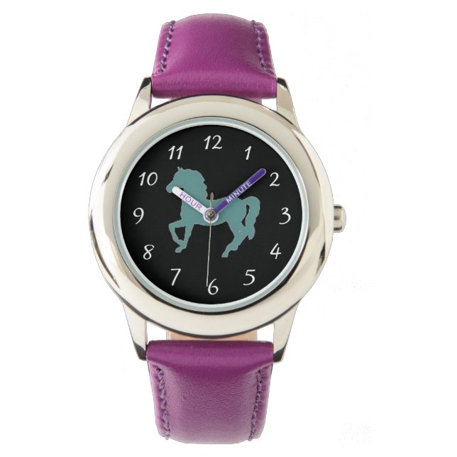 Hästar Stainless Steel Watch Armbandsur (Framsida)