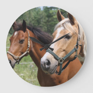 Hästar Stor Klocka