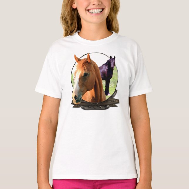 Hästar T-shirt (Framsida)