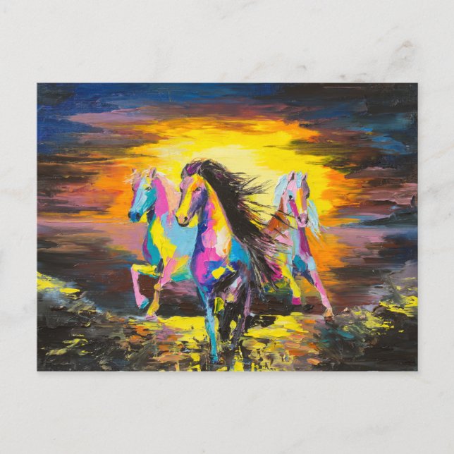 Hästar Vykort (Framsida)