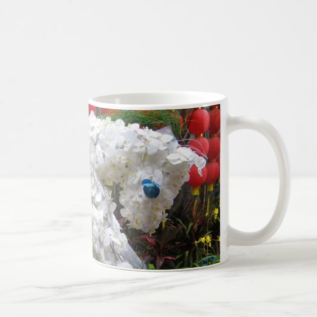 Häståret | 春 節 馬 ... Kinesisk blomtopp Kaffemugg (Höger)