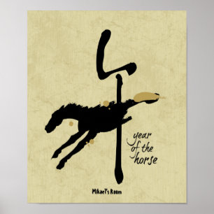 Häståret - kinesisk zodiak poster