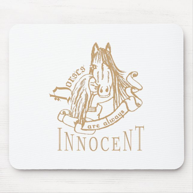 HästarIsInnocent - Mousepad Musmatta (Framsidan)