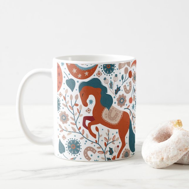 Hästars skönhet, Present till hästälskare Kaffemugg (Med munk)
