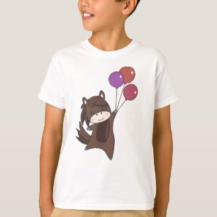 Hästballonger flyger på För barn för friska djur T Shirt